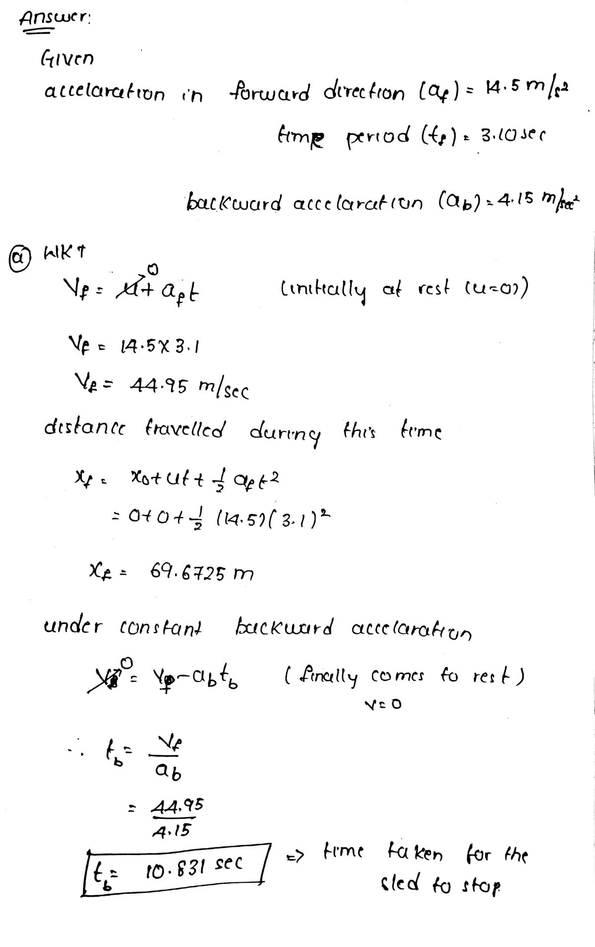 Physics homework question answer, step 1, image 1